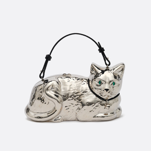 The Cat's Meow Silver – Charlotte Olympia