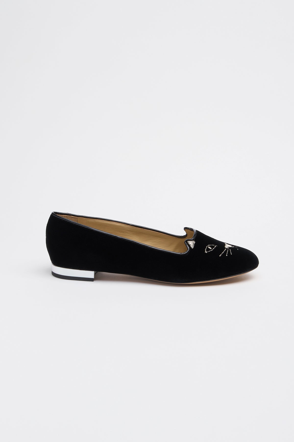 【未使用】Charlotte Olympia KITTY フラット　サンダル Kitty Black/Silver – Charlotte Olympia