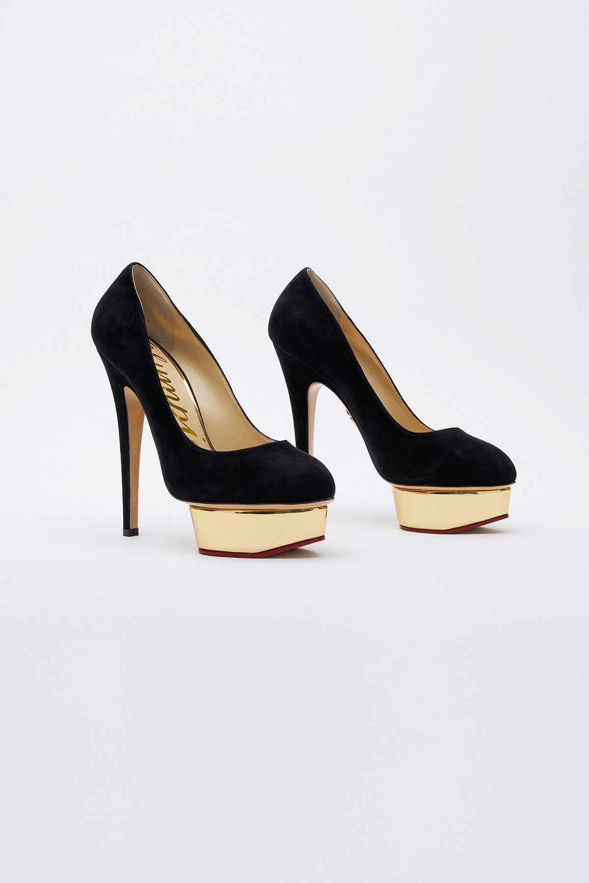 Escarpins Charlotte Olympia Dolly Talons Nude Taille 37 - Cuir Authentique - Occasion